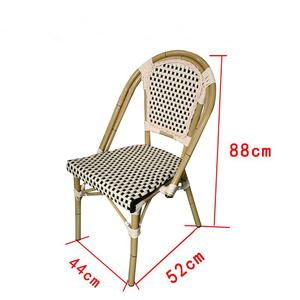 Sillas de Comedor Modernas de Mimbre y Ratán para Jardín, Resistentes al Agua, para Uso en Terrazas de Hoteles y Restaurantes - Product Image 2