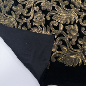 Vải Dệt Kim Sequin Trang Trí Vải Cho Đám Cưới Vải Tuyn Net Ren Voile Ren Polyester Vải Cho Ăn Mặc - Product Image 6