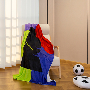 Manta de Franela Supersuave de Alta Densidad para el Hogar, para la Copa de Fútbol, Partidos de Fútbol, Competiciones, Tejida, para Gimnasio, Cubrecamas - Product Image 6