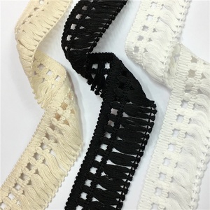 Tùy Chỉnh Thắt Nút Bông Tua Rìa Trang Trí 45Mm Ren Rìa Tua Cho Thảm Và Rèm Cửa - Product Image 4