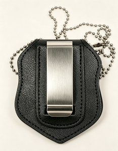 Insignia Metálica Personalizada con Soporte de Cuero, Insignia Conmemorativa con Cadena de Bolas, Clip de Cuero para Insignia de Recuerdo Coleccionable - Product Image 6