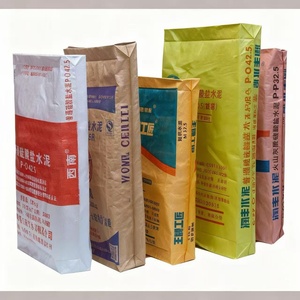 Sac en PP tissé à fond carré de haute qualité pour ciment, 25kg, 40kg, 50kg, sac en PP tissé laminé papier kraft pour emballage de sable et de ciment - Product Image 2