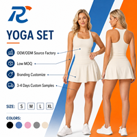 Ensembles pour femmes, vêtements de fitness et de yoga, jupe-short de tennis cousue, vêtements de sport pour femmes, Ropa Deportiva Mujer, vêtements de sport pour femmes, gym, yoga