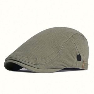 Wholesale Solid Color Plain <b>Summer</b> Gatsby Ivy <b>Caps</b> Vintage Adjustable <b>Flat</b> <b>Cap</b> Outdoor Unisex Newsboy Hat for Men - Product Image 1