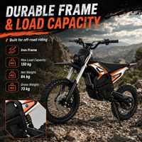 Electric Dirtbike Professional 6000W 72v 25AH off Road Motorcycle Electric Dirt Bike