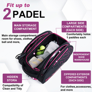 Bolsas Impermeables para <span class=keywords><strong>Raquetas</strong></span> <span class=keywords><strong>de</strong></span> Tenis, Raquetbol y Bádminton para Hombres y Mujeres, para Guardar <span class=keywords><strong>Raquetas</strong></span> <span class=keywords><strong>de</strong></span> Raquetbol y Palas <span class=keywords><strong>de</strong></span> Pickleball - Product Image 5