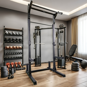 Jaula <span class=keywords><strong>de</strong></span> Potencia Unisex <span class=keywords><strong>de</strong></span> Grado Comercial para Sentadillas, para Gimnasio Interior y Levantamiento <span class=keywords><strong>de</strong></span> Pesas, Media Jaula con Función <span class=keywords><strong>de</strong></span> Ejercicio - Product Image 2