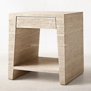 خزانة ترافرتين طبيعية بسعة كبيرة مع 5 أدراج لمدخل غرفة المعيشة في الفيلا ومخزن الرواق - Product Image 4