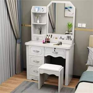 Table de <span class=keywords><strong>maquillage</strong></span> de style crème bon marché pour femmes, table de toilette debout pour chambre d'hôtel, vente en gros - Product Image 4