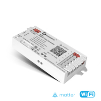 Contrôleur de bande LED intelligent Matter RGBCCT GL-C-208M, entrée/sortie 5~24V, charge maximale 15A 480W, compatible Apple/Alexa/Google, pour maison/hôtel
