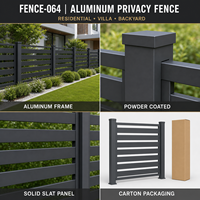 Clôture horizontale en aluminium de luxe, durable et résistante aux intempéries, pour la protection des limites de la piscine et du patio dans la cour.