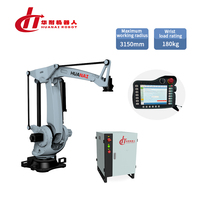 HN-18032F 1850kg 4 Axes Robot Bras 3150mm Rayon Charge 180kg Robot De Soudage Automatique