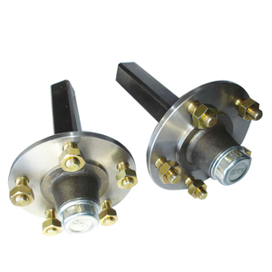 Venta al por mayor de fábrica, <span class=keywords><strong>eje</strong></span> de <span class=keywords><strong>remolque</strong></span> de 5 pernos, <span class=keywords><strong>eje</strong></span> de perno de <span class=keywords><strong>remolque</strong></span> XME con montaje de cubo de <span class=keywords><strong>rueda</strong></span> redondo - Product Image 6