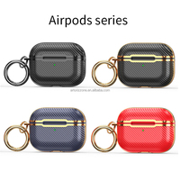 Étui pour écouteurs en fibre de carbone de mode personnalisée pour airpods pro 1 2 3 design de luxe housse pour écouteurs air pods 2021 meilleure vente