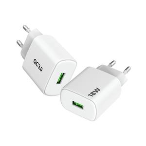 Chargeur 18W QC QC3.0 Chargeur rapide USBA Accessoires pour appareils électroniques Adaptateur chargeur universel pour téléphone portable Chargeur mural 18w - Product Image 3