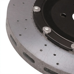 Disque de frein en céramique à fibres de carbone longues pour jantes R18, étriers F50 F40, compatible Tesla Model 3 S Y (retrofit/amélioration) - Product Image 4