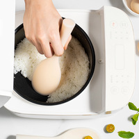 Cuillère à riz en silicone écologique pour la cuisine, résistante à la chaleur et antiadhésive, compatible lave-vaisselle et micro-ondes