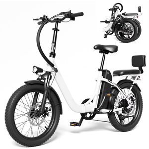 Vélo électrique pliable OBX A04 pour femmes, vélo électrique à grande vitesse 45 km/h avec moteur à pneus larges pour adultes - Product Image 1