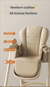 <strong>Space</strong>-<strong>Saver</strong> Baby Foldable <strong>High</strong> <strong>Chair</strong>, Multifunctional Toddler Dining Seat with Safety Harness and Toy Rack - Product Image 3