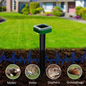 X-Pest Eu/Usa Slaat Nieuwe Aankomst Solar Mole Repeller Op Zonne-Energie Knaagdierafstotende Inzetten Ultrasoon Sonische Golven Dierontwerp - Product Image 2