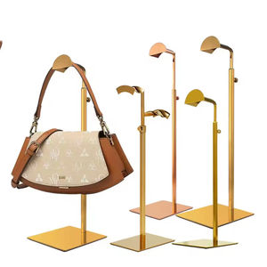 Expositor y Soporte para Bolsos AURORA Clásico de Acero Inoxidable con Altura Ajustable para Uso en Supermercados (Venta al Por Mayor) - Product Image 2