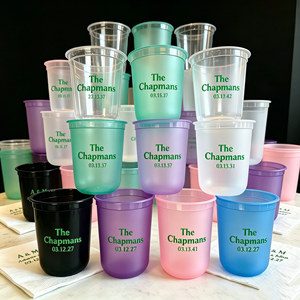Vaso de Plástico Esmerilado con Logotipo Personalizado para Bodas, 14oz 16oz 24oz, Vaso Desechable Transparente para Smoothies, Vaso Rígido de PP para Té con Leche, Holográfico - Product Image 1