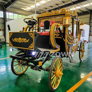 Calèche dessinée par des chevaux/calèche de <span class=keywords><strong>prince</strong></span> royal de haute qualité prix de calèche royale - Product Image 2