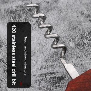 Set di apertura vino rosso Multi-funzionale-Design ippocampo con manico in legno massello, portatile e di fascia alta - Product Image 5