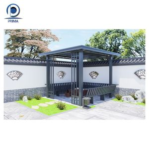 Estructura de pabellón hexagonal con <span class=keywords><strong>cortinas</strong></span> de cenador en capas y cenador de jardín decorativo para una vida al aire libre de primera calidad - Product Image 3