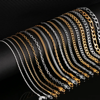 Cadena cubana de Miami que no se deslustra, collar de cuerda chapado en oro PVD de 18K, joyería de cadena de Cable de serpiente con nudo grueso de acero inoxidable para hombres y mujeres