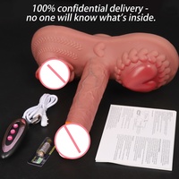 Dildos électriques télécommandés, extensibles et chauffants, souples et réalistes, de type canon au sol, avec fonction de masturbation, étanches IPX7