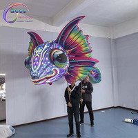 Poisson tropical gonflable géant/Hippocampe Air Blow Lifelike Marine Tropical Animal Event Nightclub Decor Party Advertising Props
