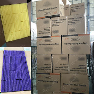 1600 uds/cartón desechable púrpura azul amarillo Rosa pedicura piedra pómez para pies - Product Image 5