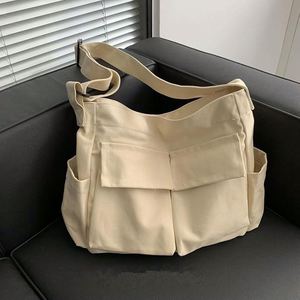 Canvas Tote Bag Wholesale <b>Large</b> Capacity Color Fashionable Shoulder Bag Shopping Handbag for Women Daily Use - Product Image 1
