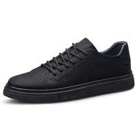 Nouvelles chaussures basses pour hommes en cuir de vachette double couche, style britannique, décontractées, respirantes, avec semelle extérieure en caoutchouc.
