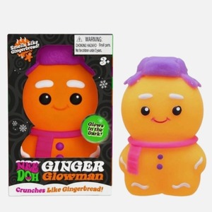 DHF NeeDoh <b>Gingerbread</b> <b>Man</b> Squishy <b>Toy</b> Glow Dark Rubber EVA Unisex Youth (15-35) Stress Relief Sensory Fidget for Christmas Gift - Product Image 4