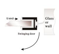 Oferta Especial: Burlete Flexible Moderno para Puerta de Ducha, Tira de Sellado Inferior de Plástico y Goma, Impermeabilizante, Fácil Instalación