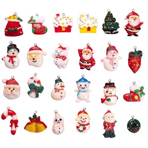Nuevos Dijes de Resina Navideños 2025, Colgante de Santa Claus y Muñeco de Nieve, Exquisito Árbol de Navidad, Regalo, Accesorios de Joyería DIY - Product Image 5