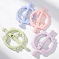Hochets apaisants pour bébés, jouets de dentition en silicone pour soulager les gencives