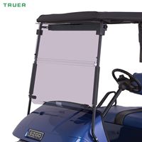 Produits en plastique automobile Pare-brise avant pliable pour voiturette de golf Pièce de voiturette de golf Pare-brise acrylique transparent rabattable