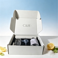 Coffret Cadeau de Noël C&H Wholesale : Bougies Éternelles de Luxe en Métal, Écologiques, Sans Fusion, à Combustion Propre, Marque Privée