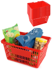 20 L 60L Eco-friendly Supermarket Plastic <b>Shopping</b> Basket With <b>Wheels</b> - Product Image 2