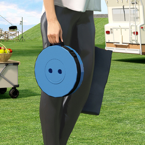 Trong Kho Màu Xanh Đen Ngoài Trời Di Động Gấp Phân Nhựa Gấp Ghế Du Lịch Dòng Ghế Có Thể Điều Chỉnh Câu Cá Kính Thiên Văn Phân - Product Image 5