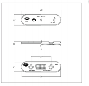 E-mark phía sau dính hình bầu dục phản xạ xe máy xe máy Phụ Kiện Màu Đỏ - Product Image 6