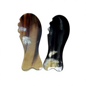 Herramienta Gua Sha de Cuerno de Búfalo Natural Pulido a Mano FAIZA CRAFT FC-9624, Tabla de Masaje TCM Tallada, Uttar Pradesh, para Regalo Empresarial - Product Image 1