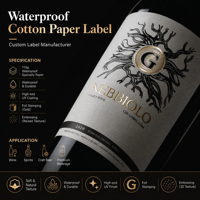 Autocollants holographiques YSB imperméables, résistants aux UV et anti-contrefaçon; Autocollants personnalisés en relief 3D argentés métalliques pour vin et épicerie