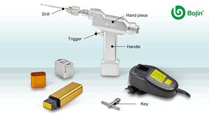 Orthopedische Boormachine Operatie Bojin Bj4103b Nimh Batterij Aangedreven Chirurgisch Gereedschap Gecanuleerde Boor - Product Image 2