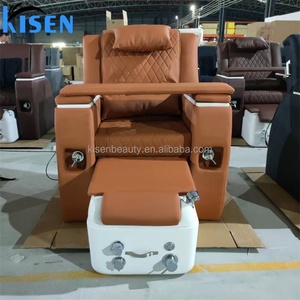 Kisen Top Selling Luxury Nail Salon Beauty Foot Spa Massage Pedicure Chair Customized Salon Sofa Manicure Table - Product Image 5