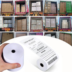 Rollos de <span class=keywords><strong>Papel</strong></span> Térmico en Blanco para Impresión de 57 mm, 80 mm, <span class=keywords><strong>80x80</strong></span>, para Cajeros Automáticos, Cajas Registradoras, <span class=keywords><strong>Papel</strong></span> para Billetes de Banco, Lotería, Boletos de Cine, Facturas de Hotel - Product Image 1