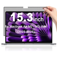 Bingkai Cetak Sutra 2 Arah 22.5 °   Filter Privasi Anti Mata-mata, Pelindung Privasi Anti Cahaya Biru yang Dapat Dilepas untuk Macbook Air 15.3 inci A3114